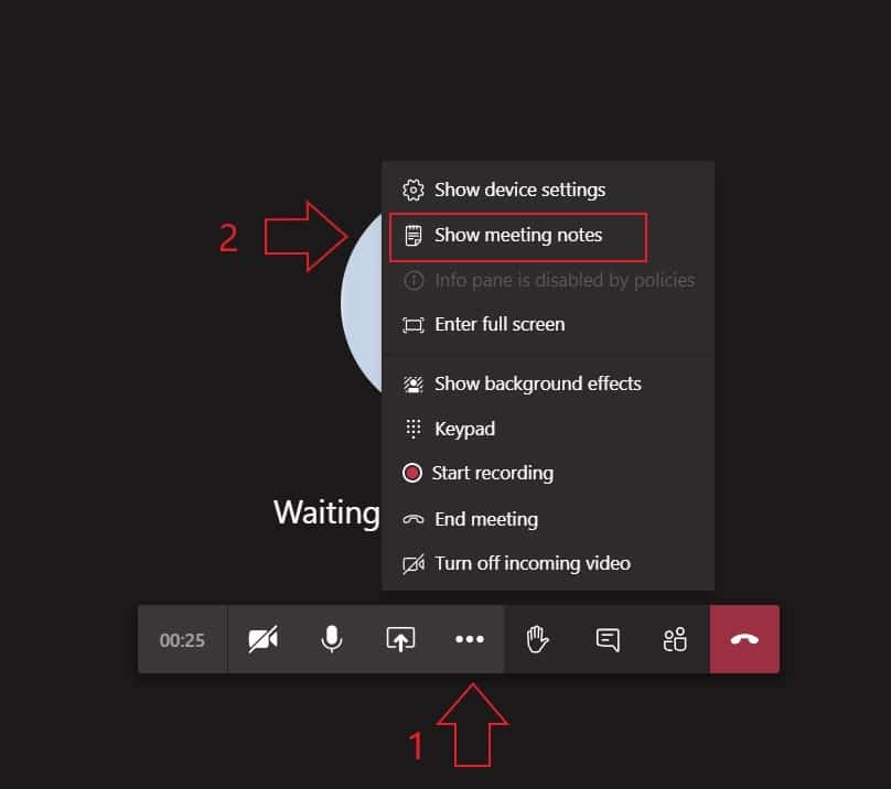 Share your notes with Microsoft Teams 